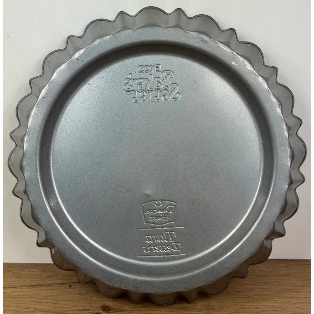 Ekco Baker's Secret Tiara Dessert Pan Duncan Hines Vintage Silver Fluted 9.5in